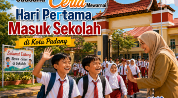 Hari Pertama Sekolah di Padang Disambut Antusias, MPLS Diwarnai Pagi Ceria