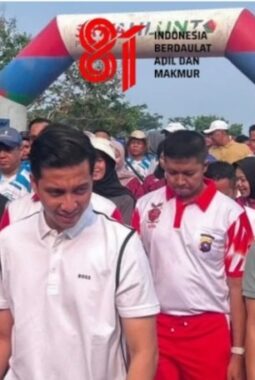 Semarakkan HUT ke-81 RI, Polres dan Pemko Sawahlunto Gelar Olahraga Bersama
