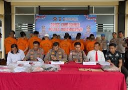 Polres Dharmasraya Gelar Press Conference Ungkap Kasus dan Situasi Kamtibmas